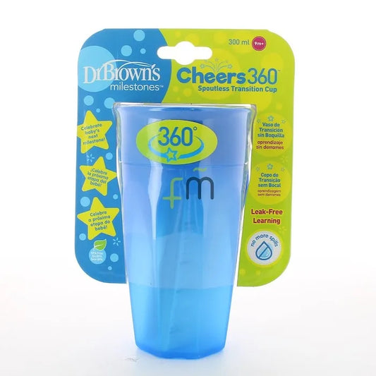 DR. BROWN'S 360 Becher ohne Ausguss blau grifflos 300 ml Kosmetik