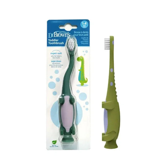 DR. BROWN'S Zahnbürste Dinosaurier für Kinder 1-4 Jahre Augenbrauen-Make-up