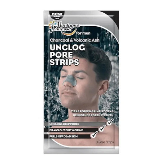 MONTAGNE JEUNESSE Charcoal & Volcanic Ash Unclog Pore Strips 3 Units Kosmetik
