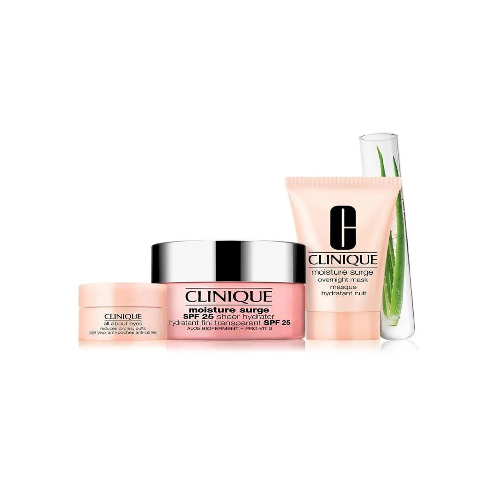 CLINIQUE Clinique Moisture Surge Feuchtigkeitscreme 50 ml SPF 25 und Overnight Mask 30 ml Set Kosmetik