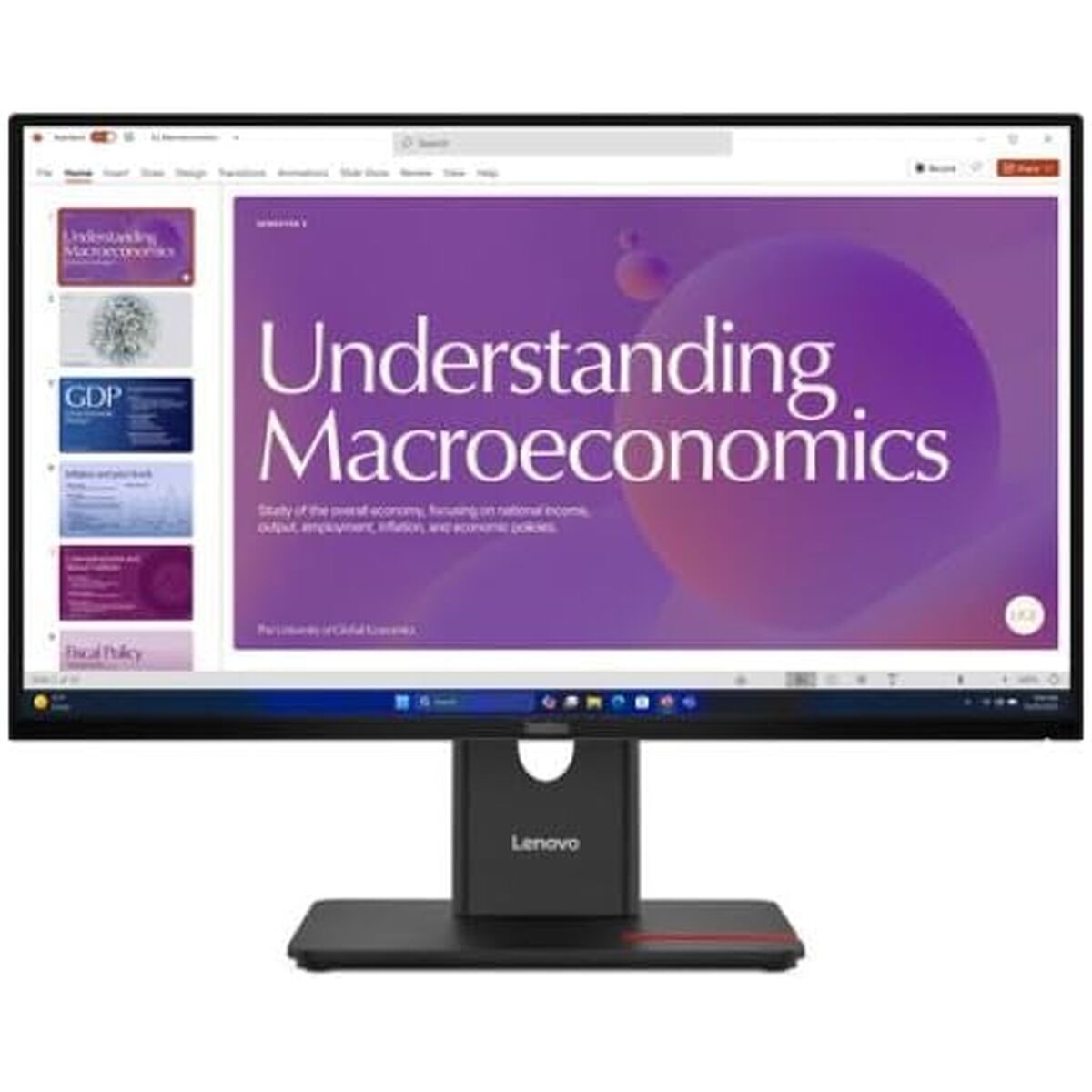 Lenovo Monitor Lenovo 64B9Gat1Eu 23,8&quot; 22&quot; Full Hd Lcd