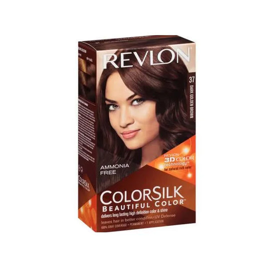 REVLON Revlon Colorsilk Haarfarbe Ohne Ammoniak 37 Dark Golden Brown Augenbrauen-Make-up