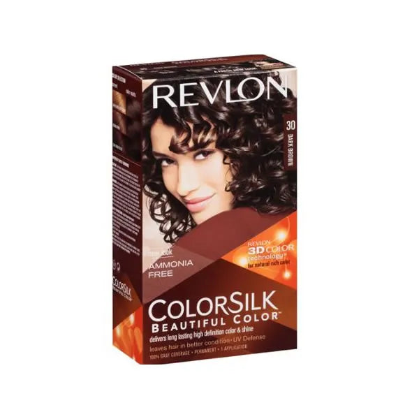 REVLON REVLON Colorsilk Haarfarbe Ohne Ammoniak 20 Dark Brown Dunkelbraun Augenbrauen-Make-up