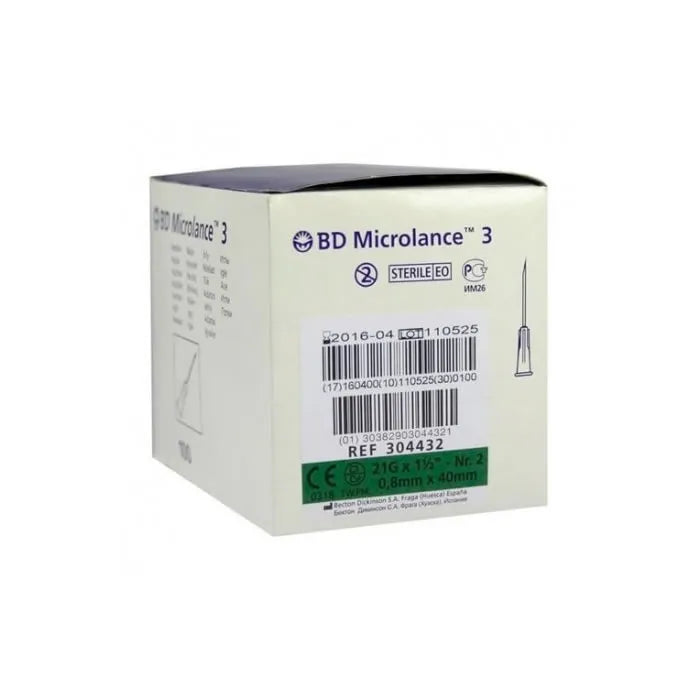 BD BD Microlance Nadel 0,8 mm x 40 mm 100 Stück für kosmetische Anwendungen Kosmetik