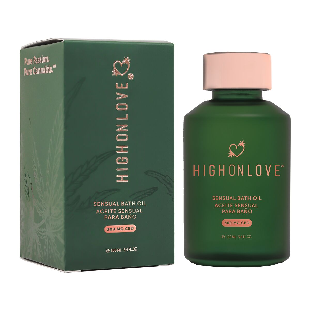 Badeöl High on Love Sensual 100 ml mit CBD