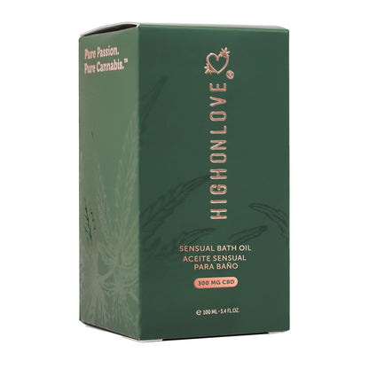 Badeöl High on Love Sensual 100 ml mit CBD