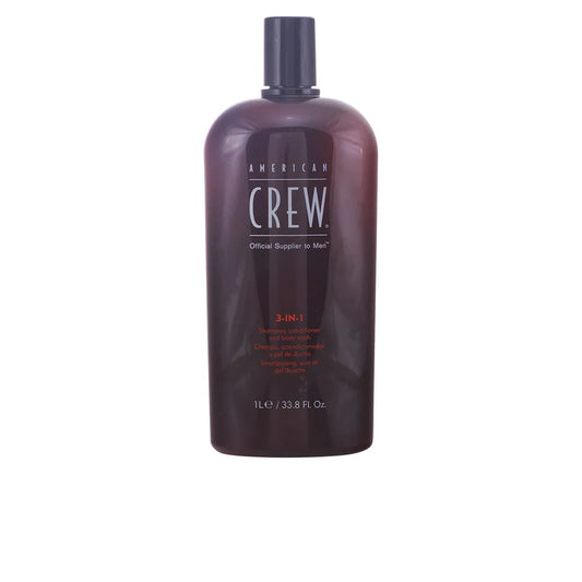AMERICAN CREW Crew 3 In 1 Shampoo, Conditioner Y Body Wash 1000 ml