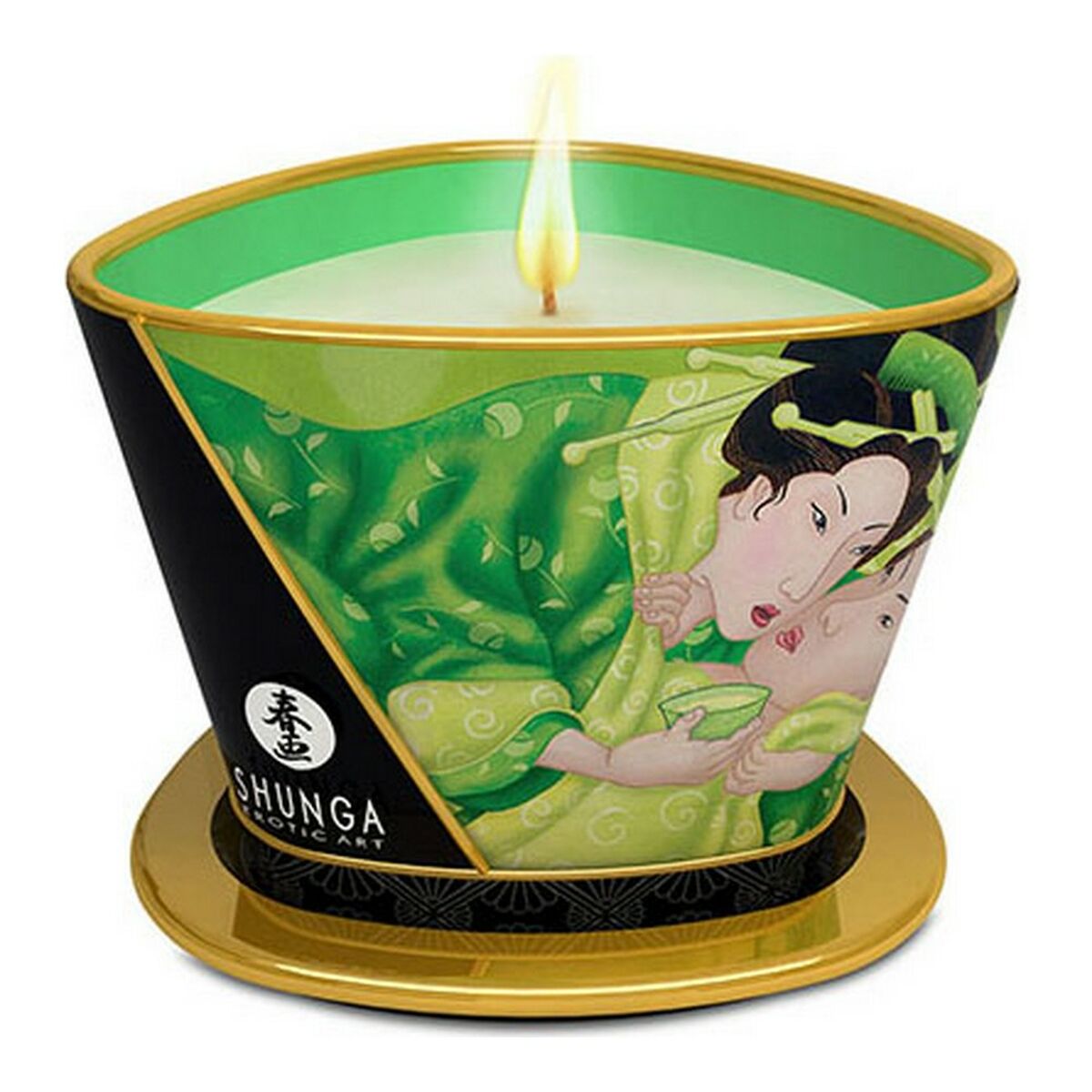 Massagekerze mit grünem Tee von Shunga (170 ml)