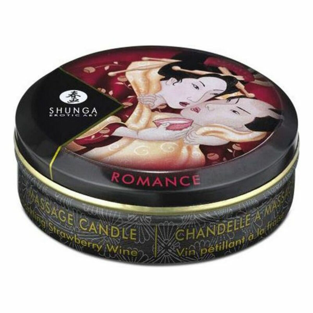 Shunga Massagekerze Erdbeere 30 ml