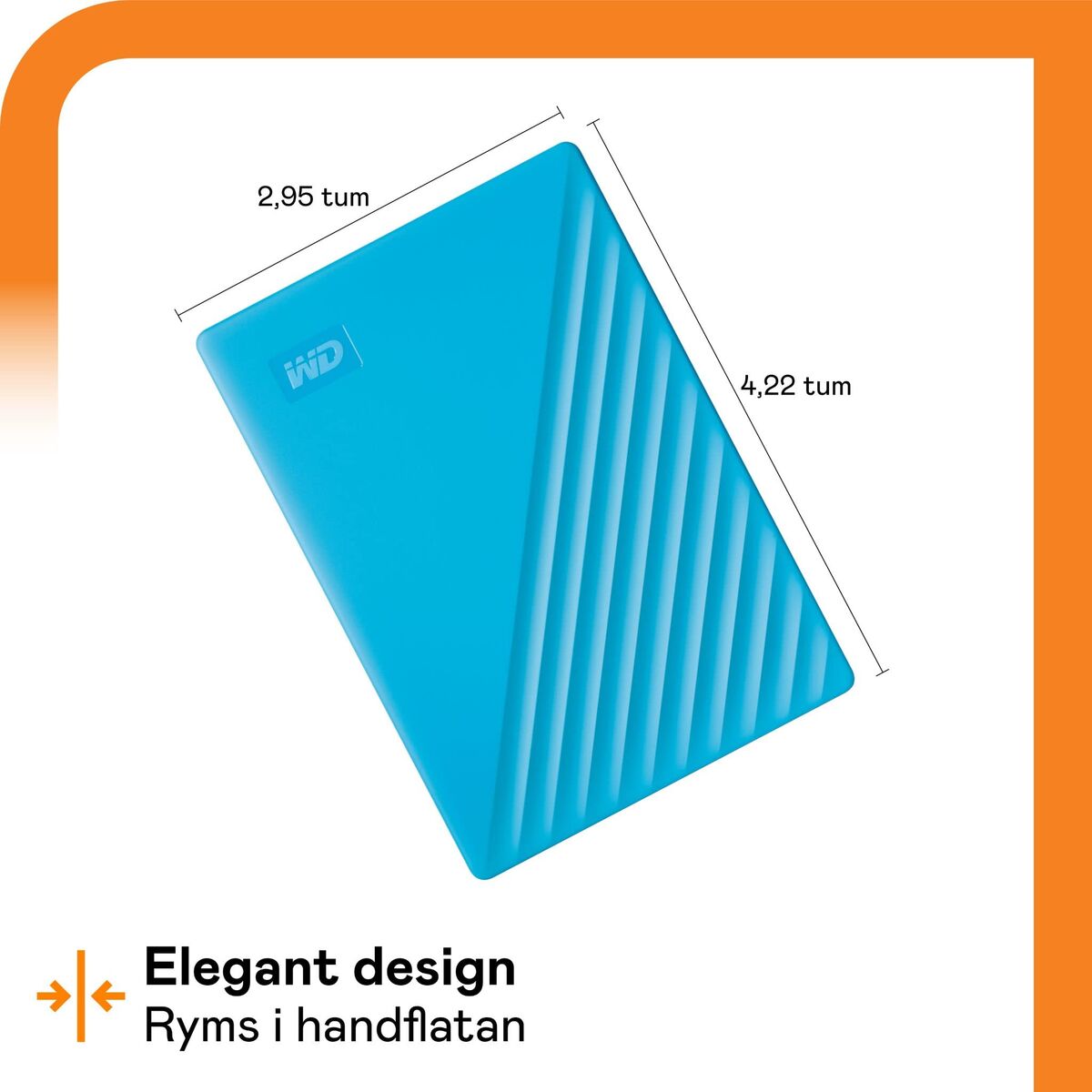 Western Digital Externe Festplatte Western Digital Wdbpkj0040Bbl-Wesn 4 Tb Blau