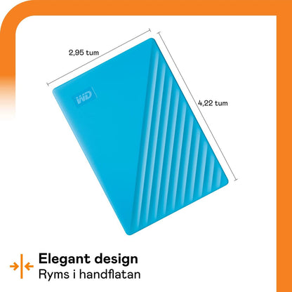 Western Digital Externe Festplatte Western Digital Wdbpkj0040Bbl-Wesn 4 Tb Blau