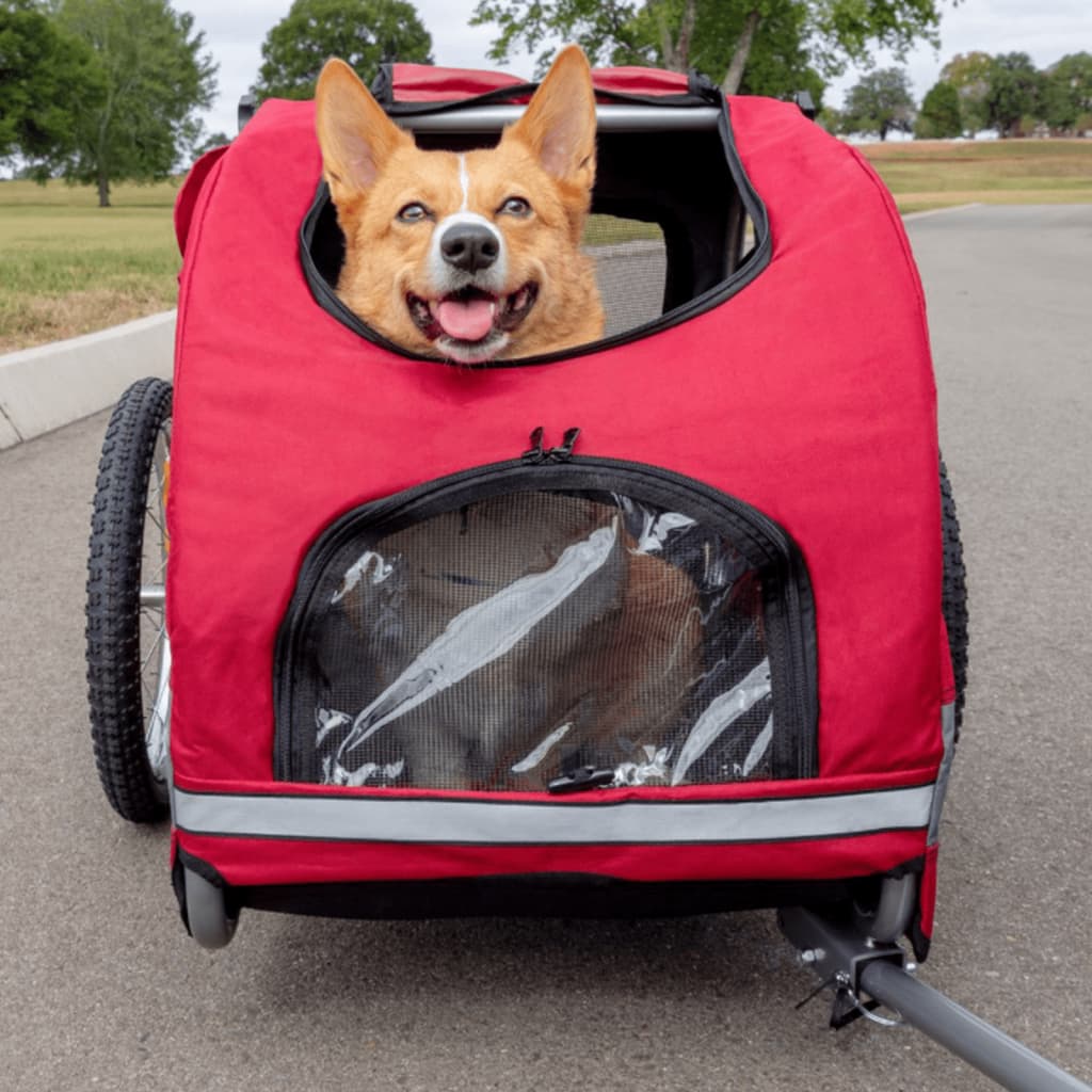 Petsafe Fahrradanhänger Für Hunde Happy Ride M Rot