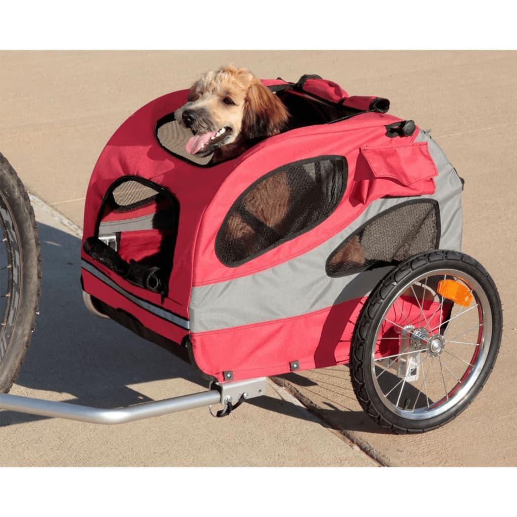 Petsafe Fahrradanhänger Für Hunde Happy Ride M Rot