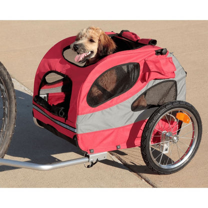 Petsafe Fahrradanhänger Für Hunde Happy Ride M Rot