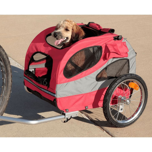 Petsafe Fahrradanhänger Für Hunde Happy Ride M Rot