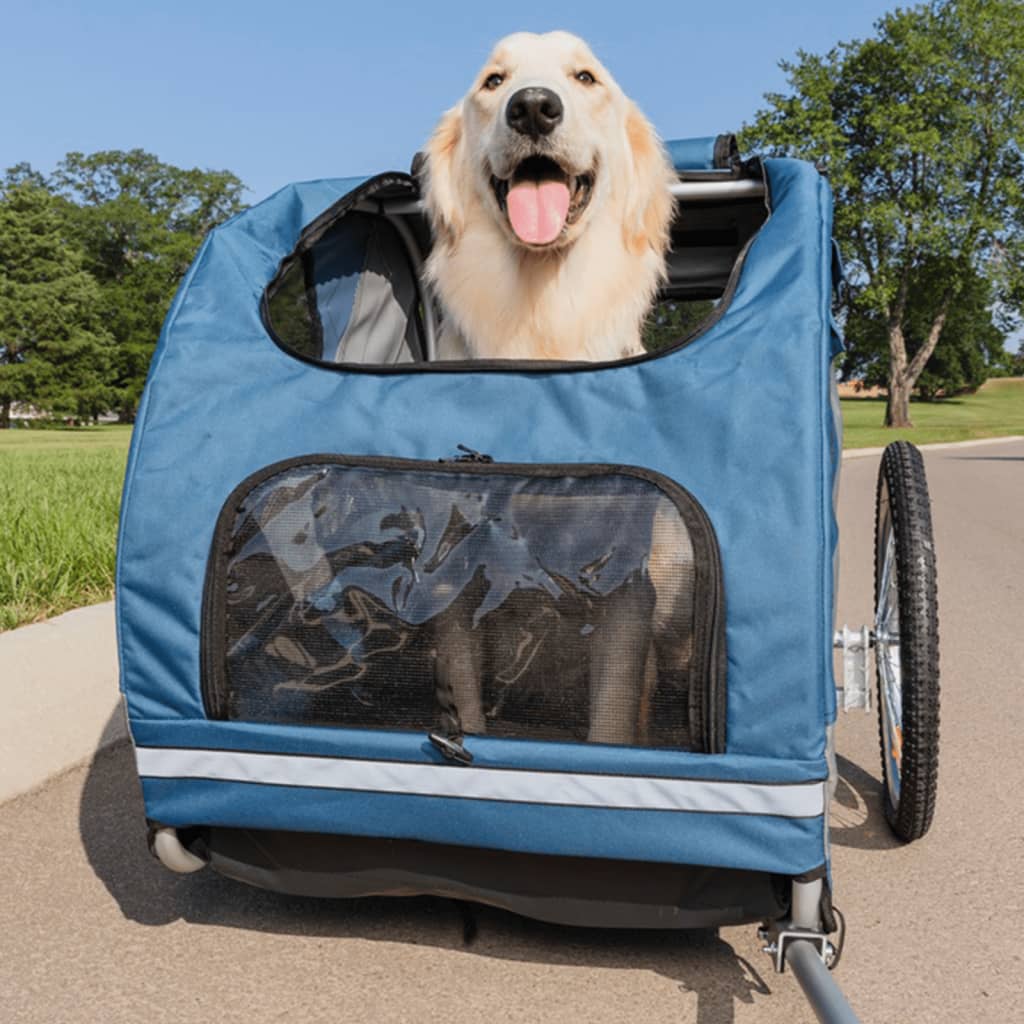 Petsafe Fahrradanhänger Für Hunde Happy Ride L Blau