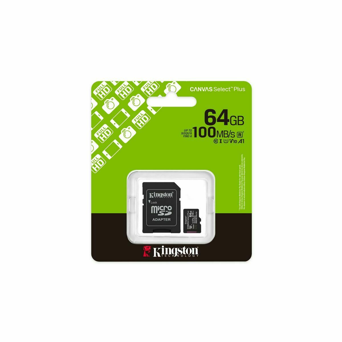 Kingston Mikro Sd Speicherkarte Mit Adapter Kingston Sdcs3/64Gb