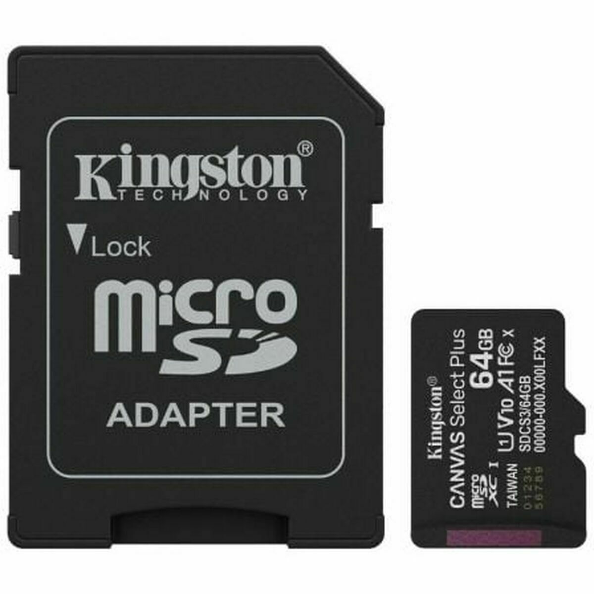 Kingston Mikro Sd Speicherkarte Mit Adapter Kingston Sdcs3/64Gb