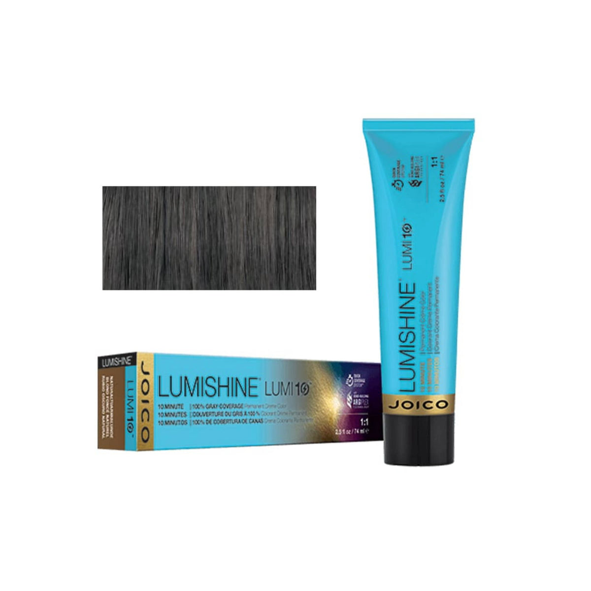 Joico Lumishine Lumi10 Permanent Hair Dye 5NBA Natural Blue Ash/Light Brown 74 ml