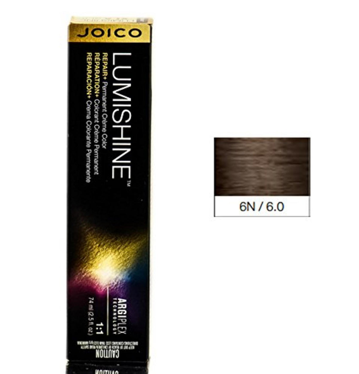 Joico Permanente Haarfarbe Joico, LumiShine Permanent Creme, Permanent Hair Dye, 6NB Natural Beige Dark Blonde, 74 ml Regular