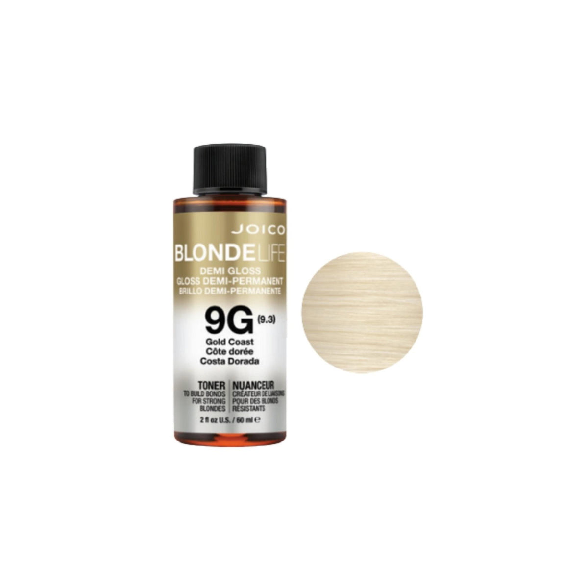 Joico Demi-permanente Haarfarbe Joico, Blonde Life, Demi-Permanent Hair Dye, 9G Golden, 60 ml Regular