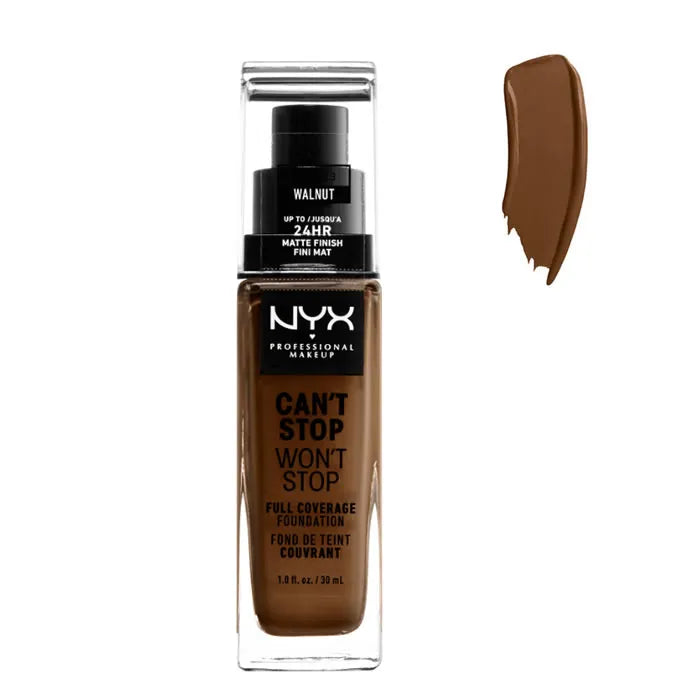 NYX NYX Can´t Stop Won´t Stop Full Coverage Foundation Walnut 30 ml