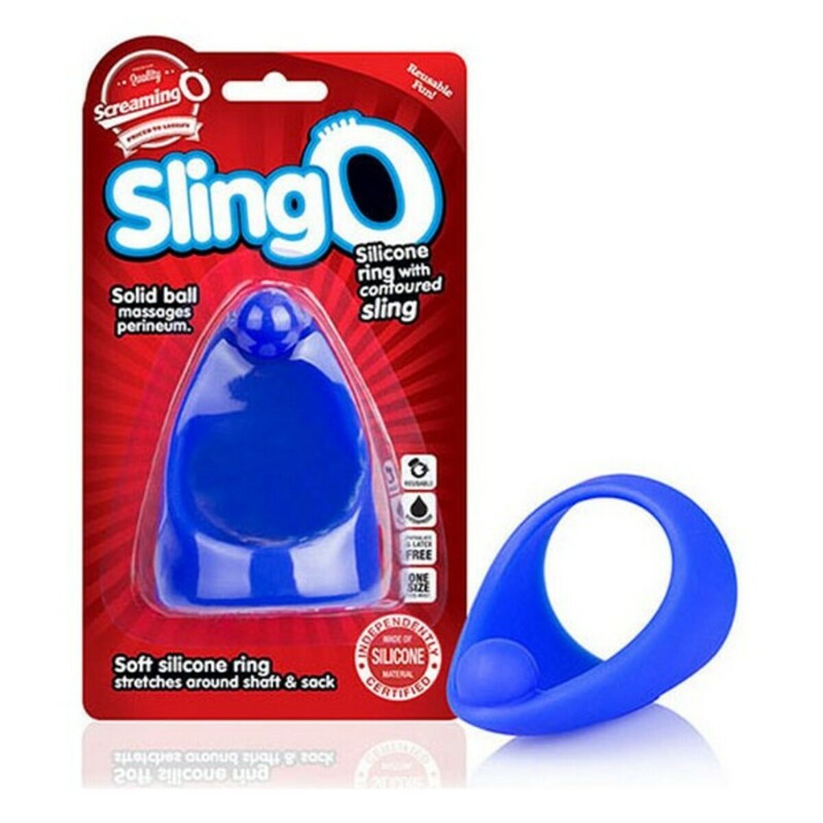 Penisring Slingo in Blau von The Screaming O