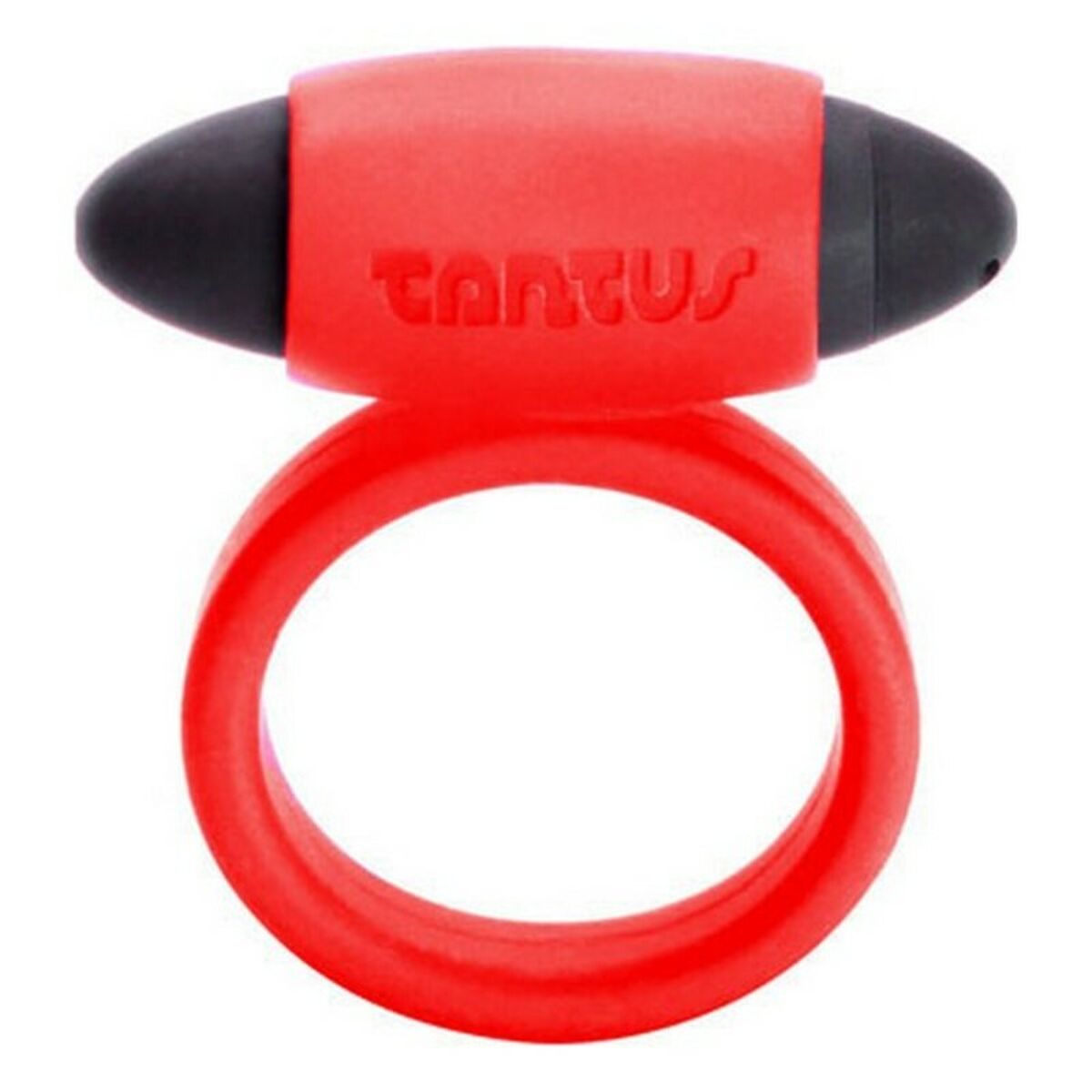 Vibrierender Penisring in Schwarz/Rot von Tantus