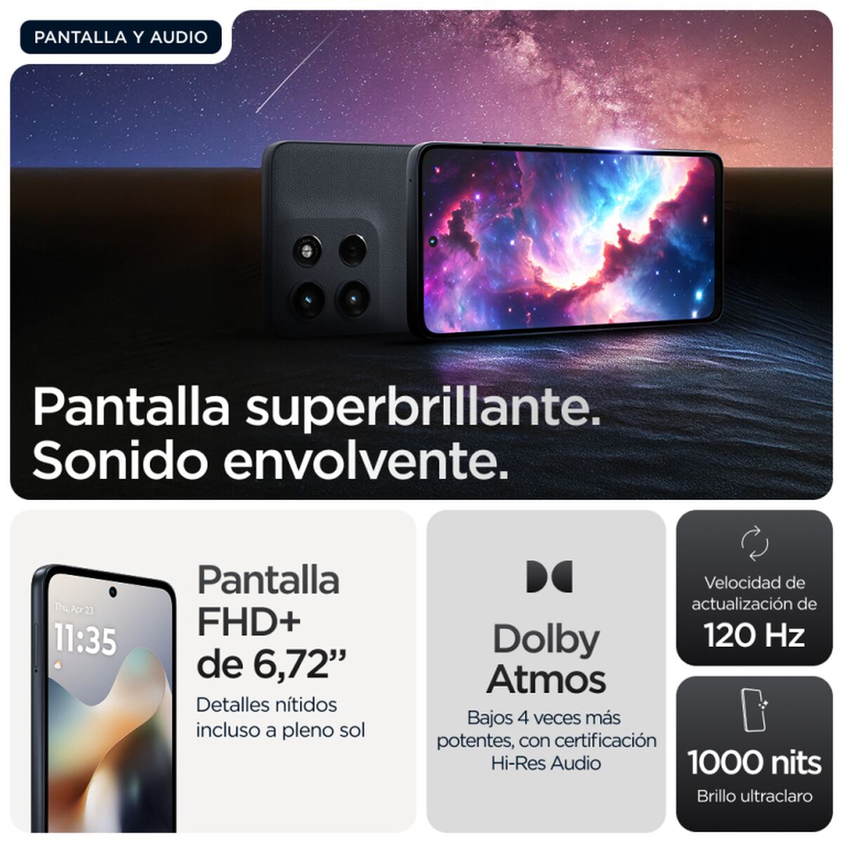 Motorola Smartphone Motorola Pb7Y0053Es 8 Gb Ram 512 Gb Schwarz 6,72&quot;