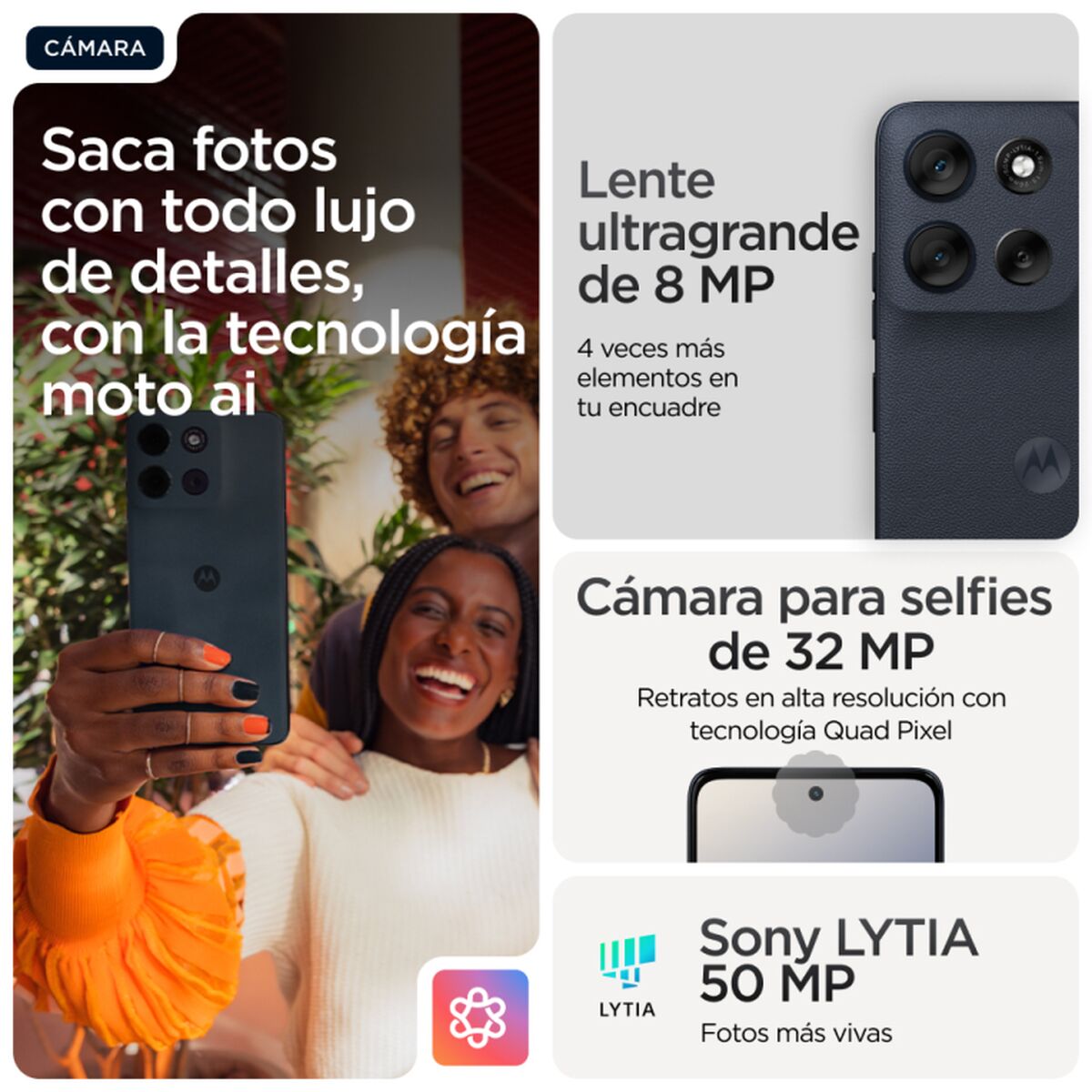 Motorola Smartphone Motorola Pb7Y0053Es 8 Gb Ram 512 Gb Schwarz 6,72&quot;