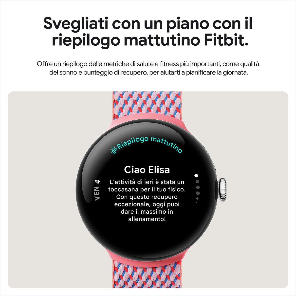 Google Smartwatch Google Ga05283-De Weiß 1,4&quot; 45 Mm