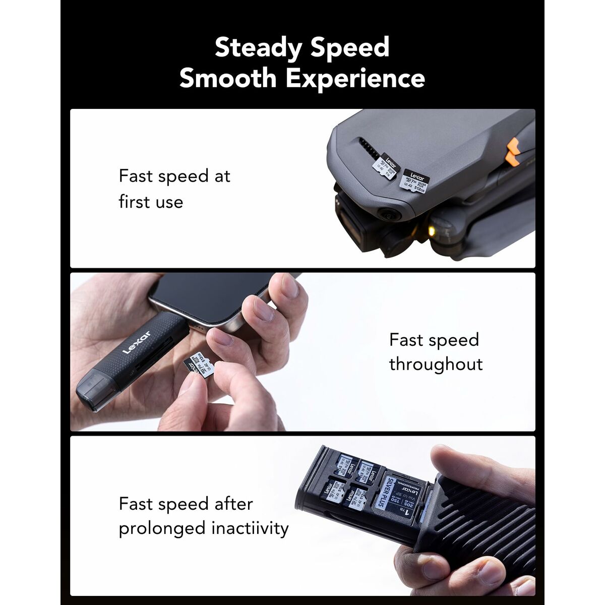 Lexar Mikro Sd Speicherkarte Mit Adapter Lexar Lmssipl512G-Bnang 512 Gb