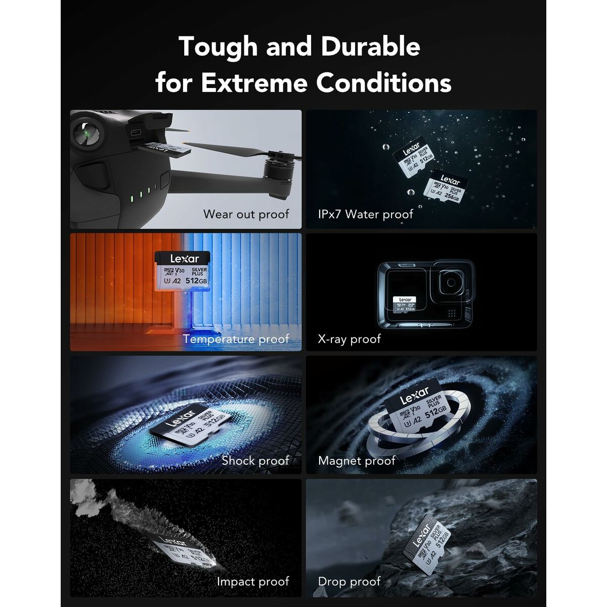 Lexar Mikro Sd Speicherkarte Mit Adapter Lexar Lmssipl512G-Bnang 512 Gb