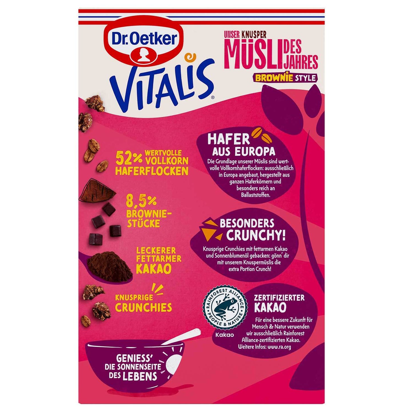 Dr Oetker Vitalis Müsli des Jahres Brownie Style 400g