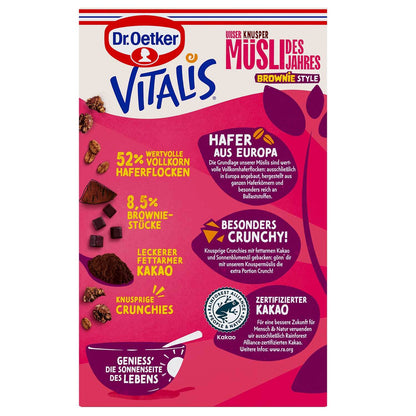 Dr Oetker Vitalis Müsli des Jahres Brownie Style 400g