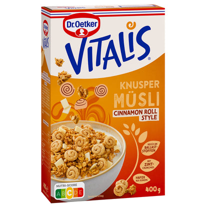 Dr Oetker Vitalis Knusper Müsli Cinnamon Roll 400g