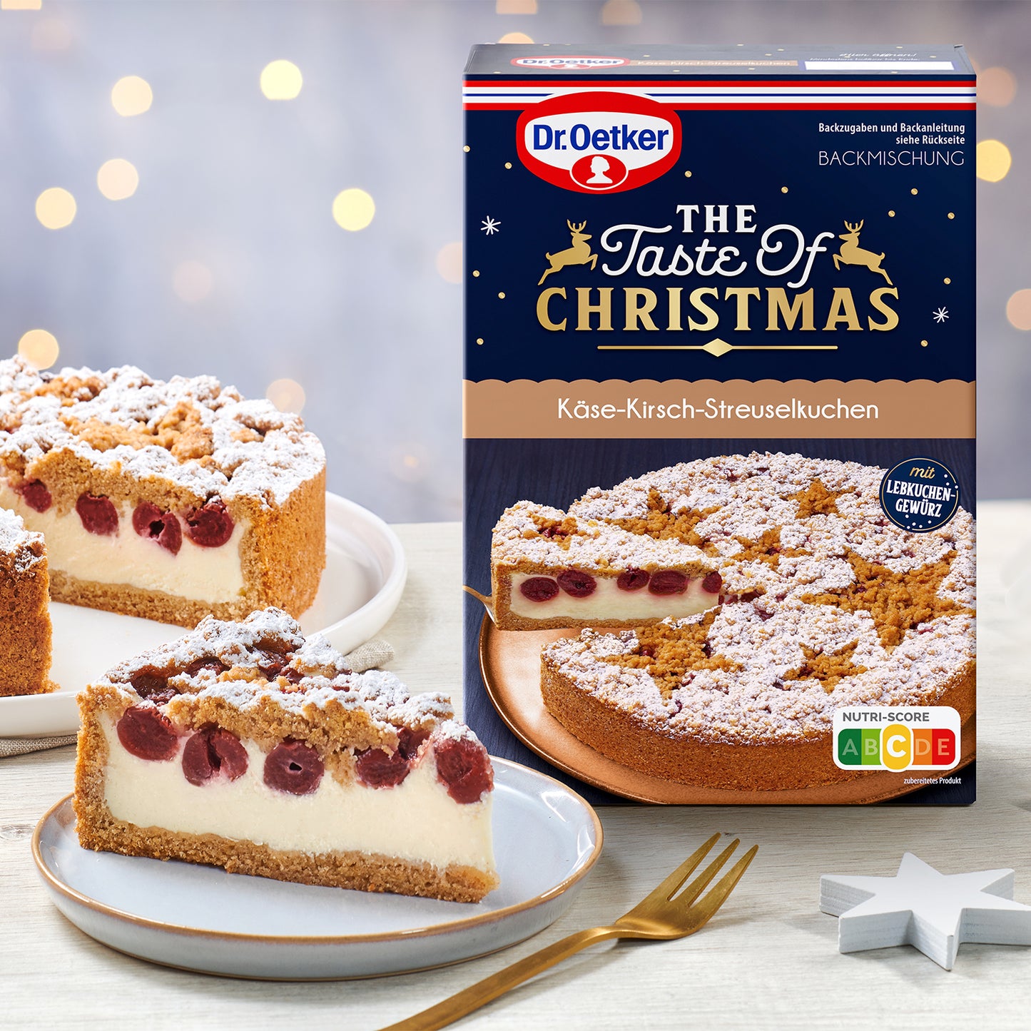 Dr Oetker Käse-Kirsch-Streuselkuchen Backmischung