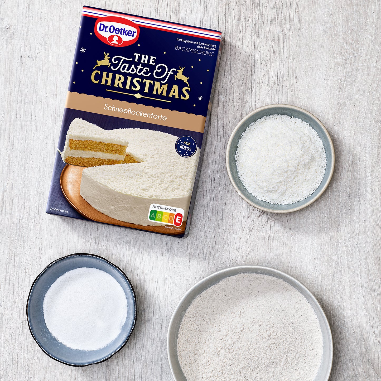 Dr Oetker Schneeflockentorte Backmischung