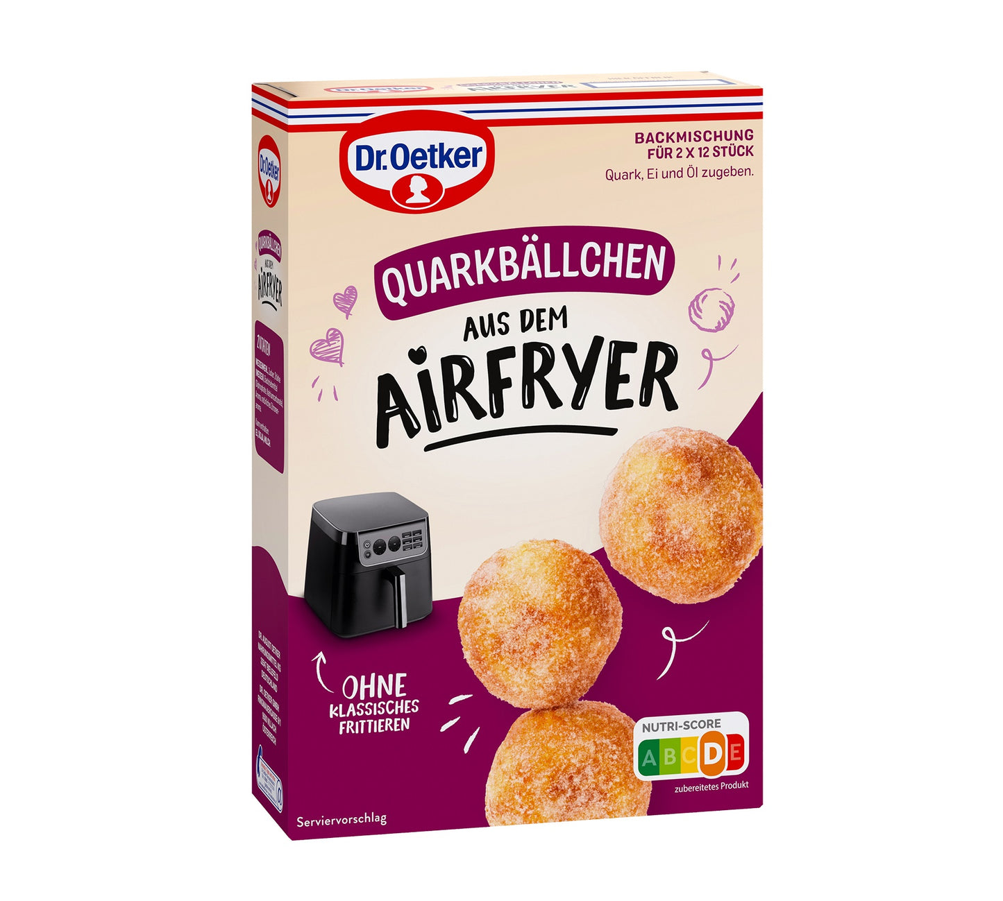 Dr Oetker Airfryer Quarkbällchen Backmischung