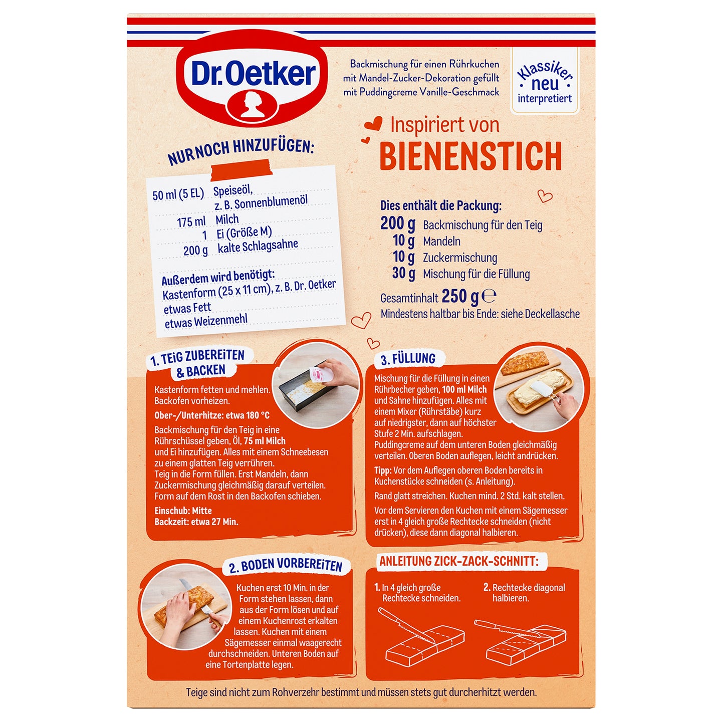 Dr Oetker Bienenstich Backmischung