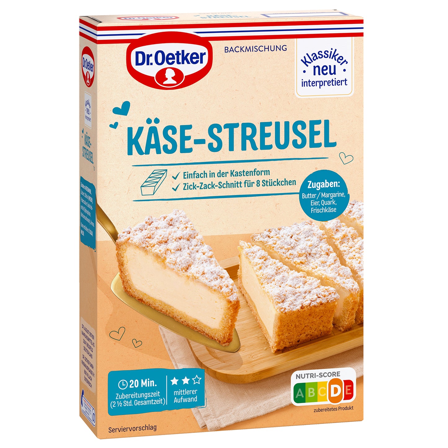 Dr Oetker Käse-Streusel Backmischung