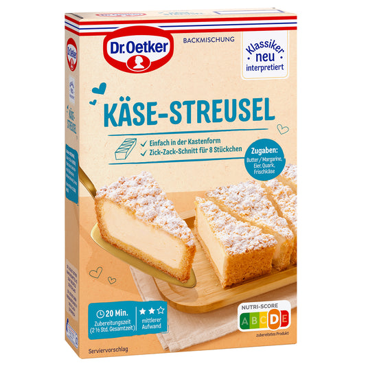 Dr Oetker Käse-Streusel Backmischung