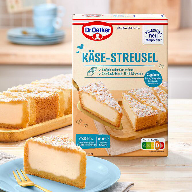 Dr Oetker Käse-Streusel Backmischung