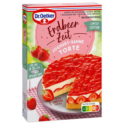 Dr Oetker Backmischung Erdbeer Zeit Joghurt-Sahne-Torte