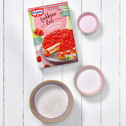 Dr Oetker Backmischung Erdbeer Zeit Joghurt-Sahne-Torte
