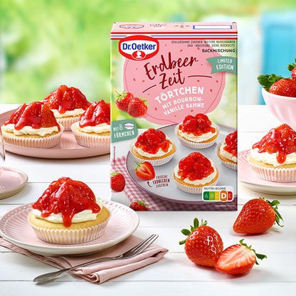 Dr Oetker Backmischung Erdbeer Zeit Törtchen