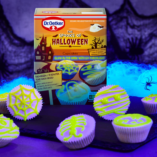Dr. Oetker Backmischung Glow in the Dark - Cupcakes