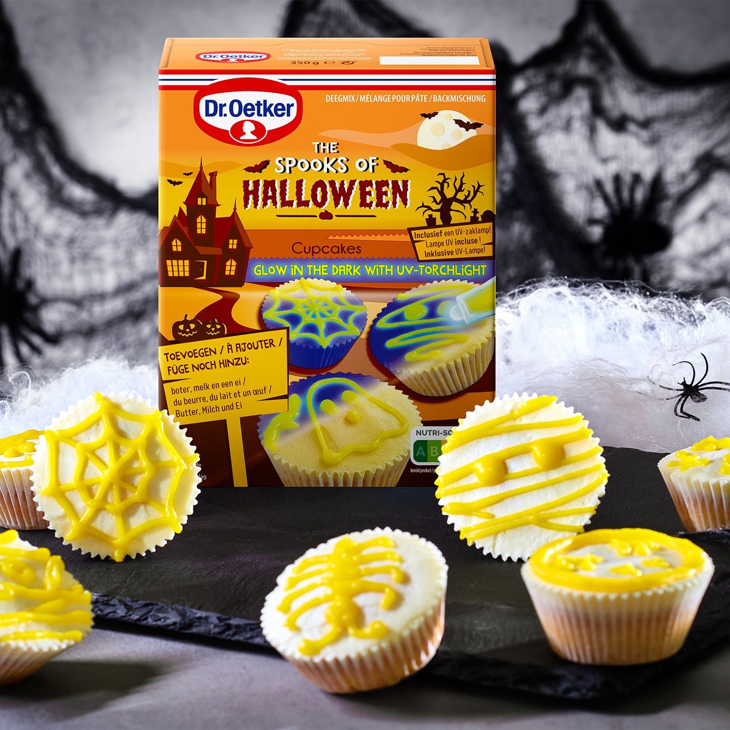 Dr. Oetker Backmischung Glow in the Dark - Cupcakes