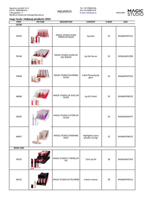 MAGIC STUDIO POWERFUL COSMETICS MAGIC STUDIO POWERFUL COSMETICS Colorful Compact Eye Makeup Set Make-up Set