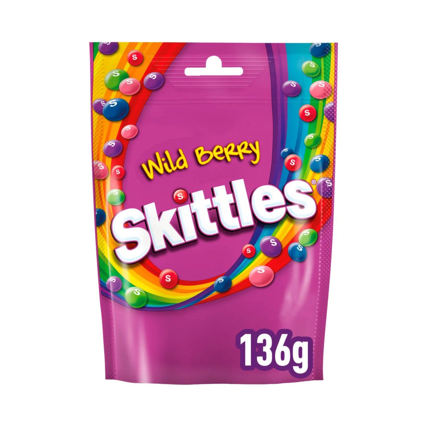 Skittles Vegan Chewy Sweets Wild Berry 136g